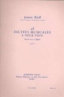 Rueff 48 Dictees Musicales a 2 Voix