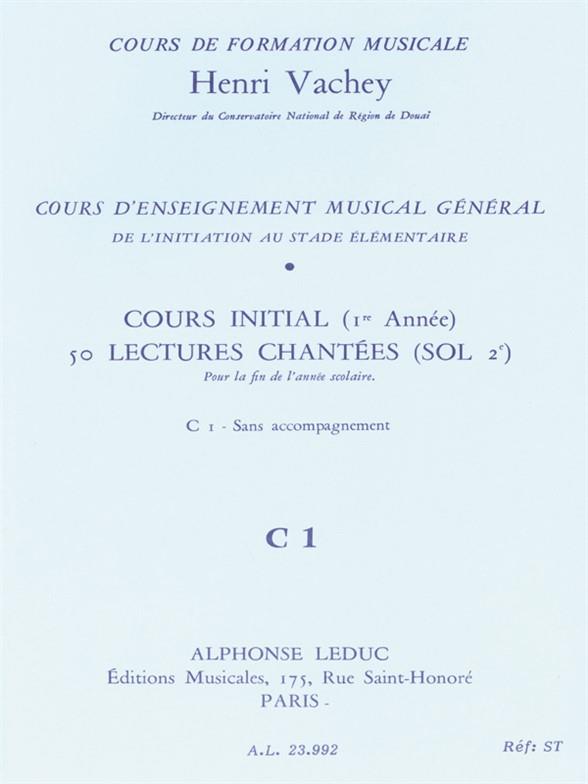Henri Vachey: 50 Singing Exercises