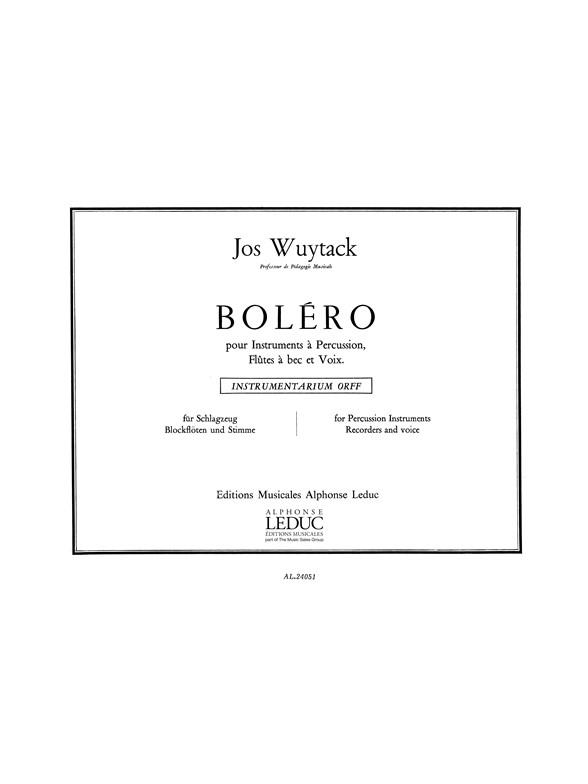 Bolero Recorder Voice & Percussion Instrument