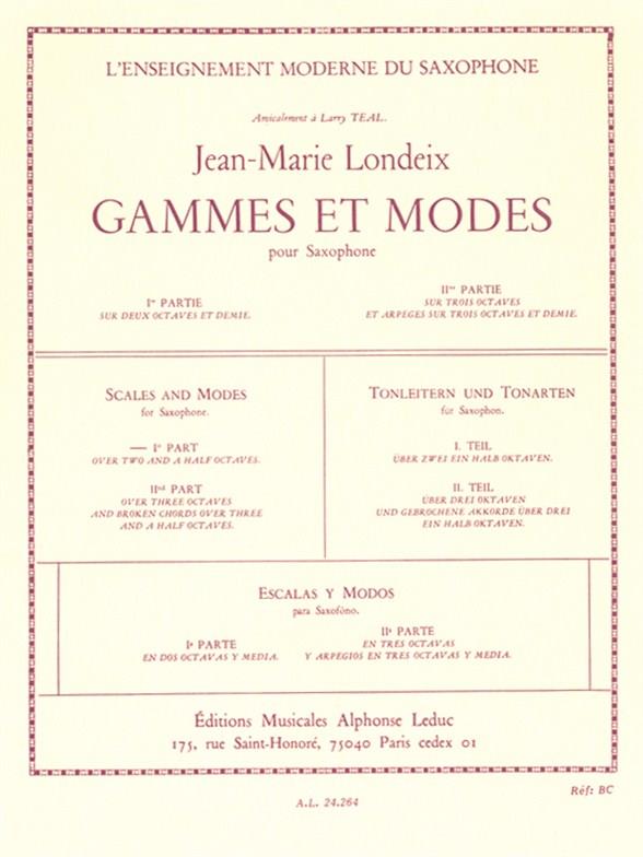 Jean-Marie Londeix: Gammes et Môdes Vol.1