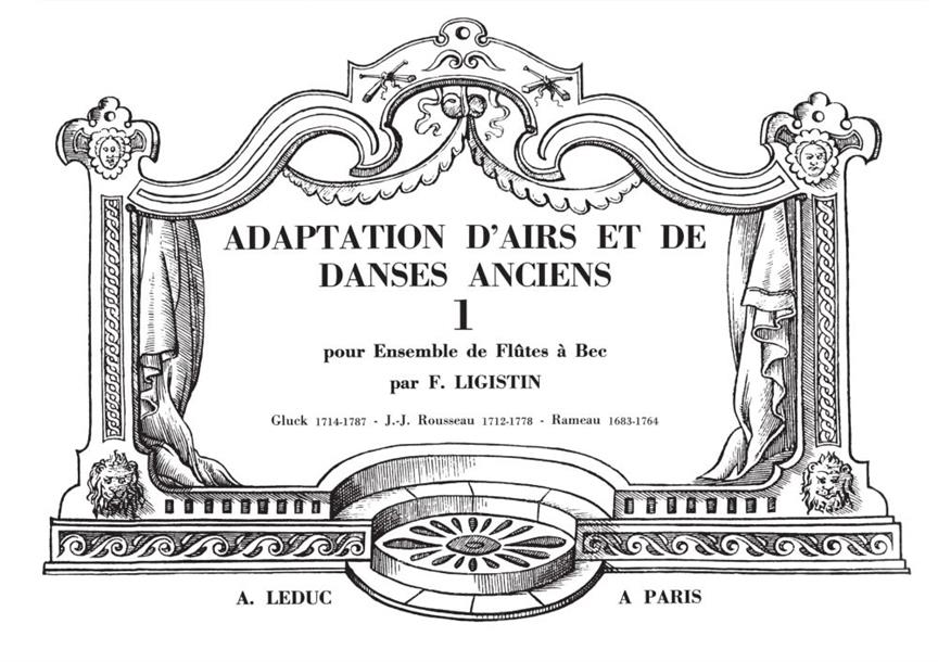 Adaptation dAirs et de Danses anciens Vol.1