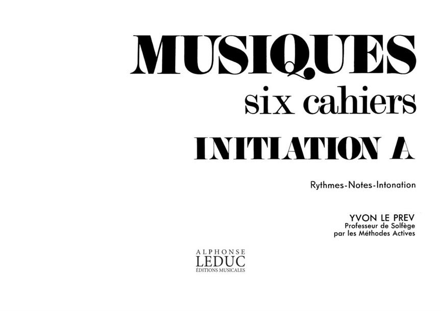 Musiques Initiation v. a Rythmes Notes Intonation