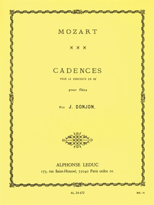 Mozart: 3 Cadenzas by J.Donjon fuer Concerto KV314