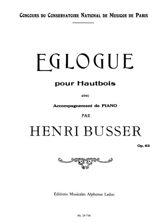 Henri Busser: Eglogue Op63