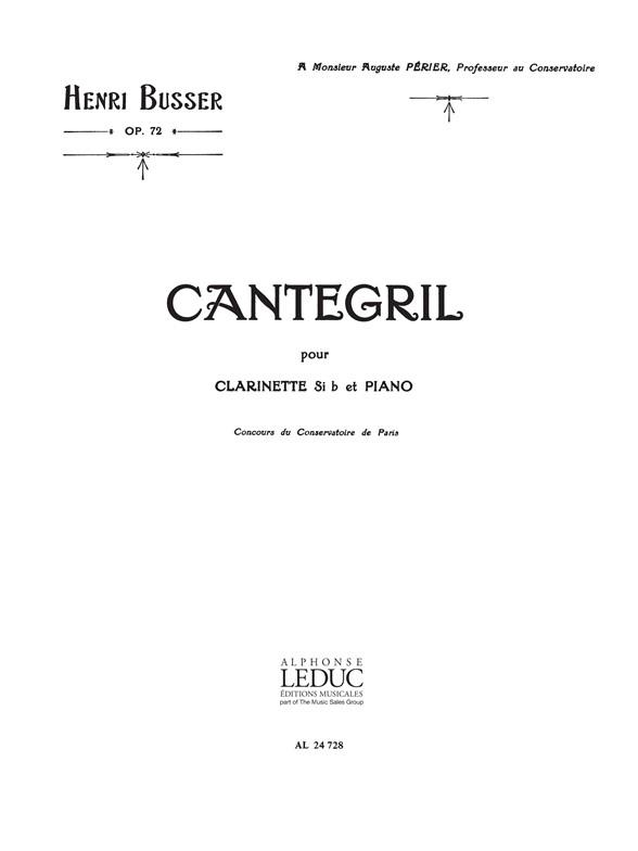 Henri Busser: Cantegril Op72