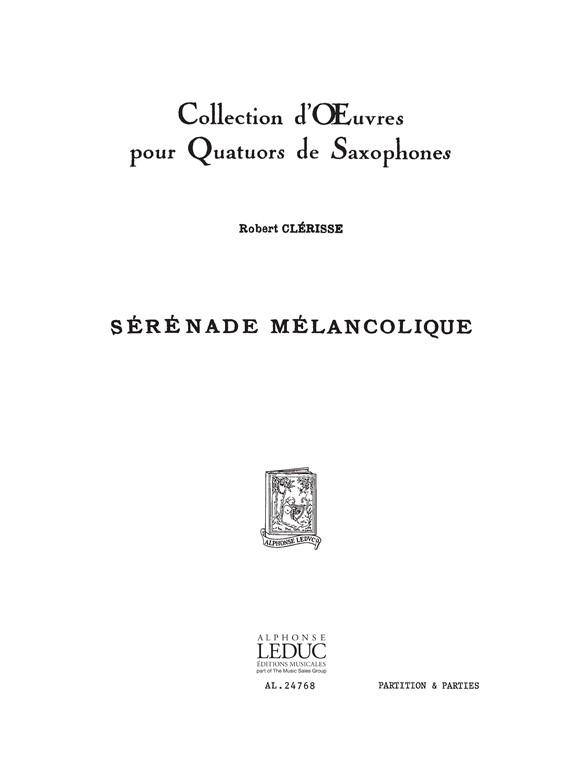 Clerisse: Serenade Melancolique