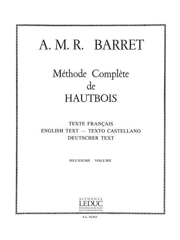 A.M.R. Barret: Methode complete Vol.2