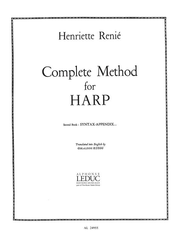 Renie Henriette Methode de Harpe v. 2 Harp English