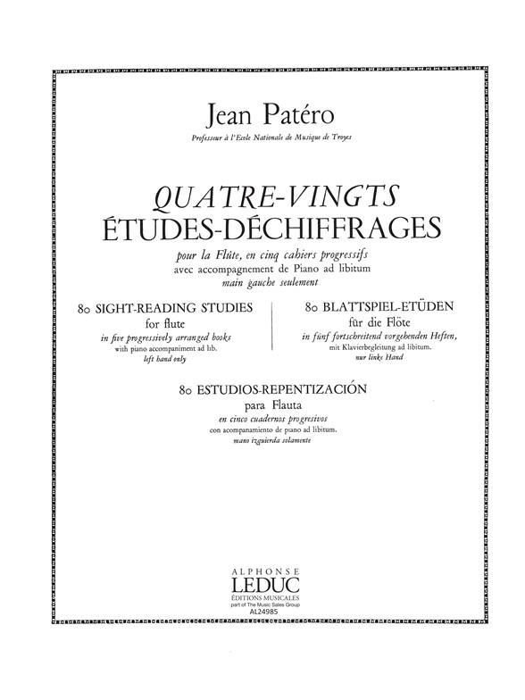 Jean Patero: 80 Etudes de Dechiffrages Vol.3