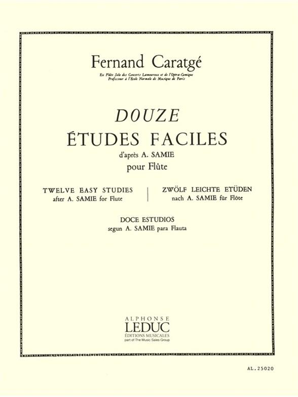 Fernand Caratge: 12 Etudes faciles, d'apres Samie