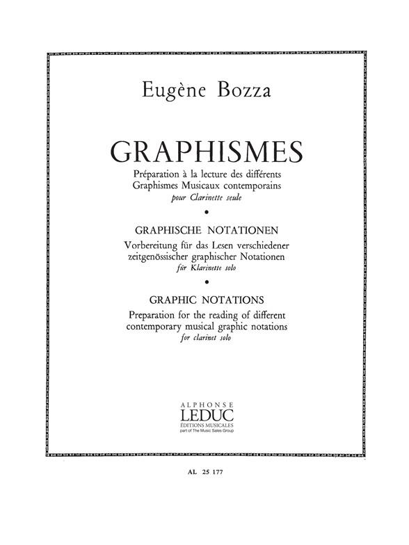 Eugène Bozza: Graphismes