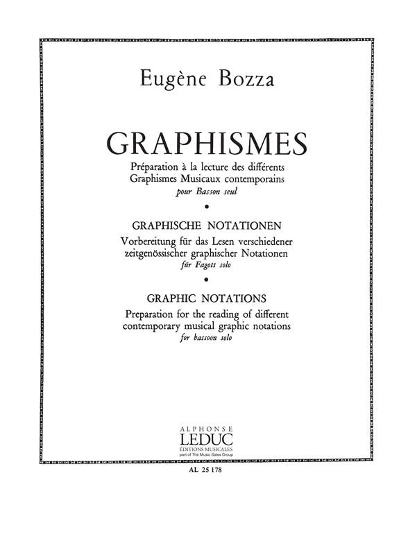 Eugène Bozza: Graphismes