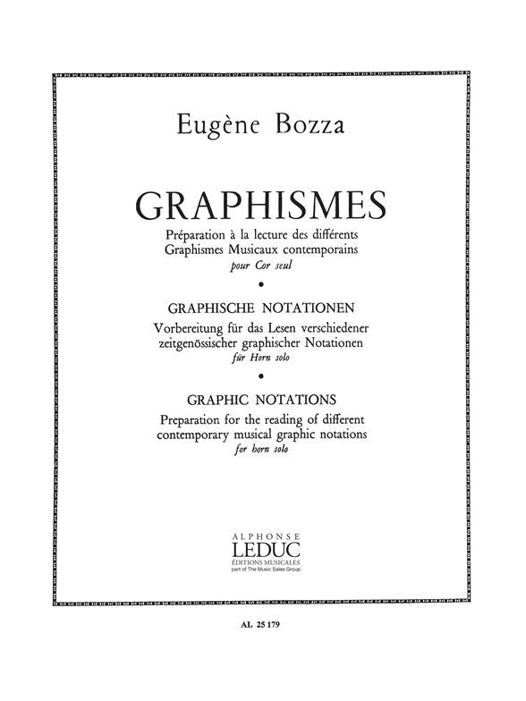 Eugène Bozza: Graphismes