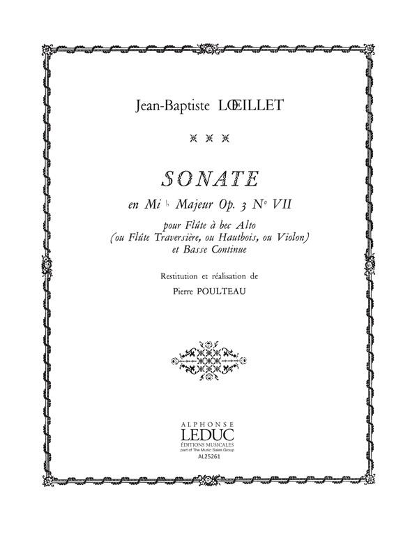 Sonate Op.3, No.7 in E flat major