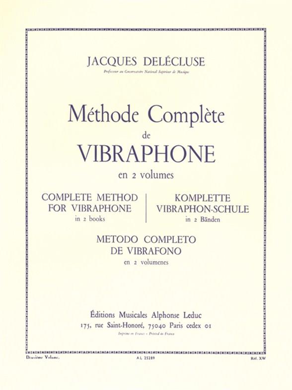 U. Delecluse: Methode Volume 2 Vibraphone