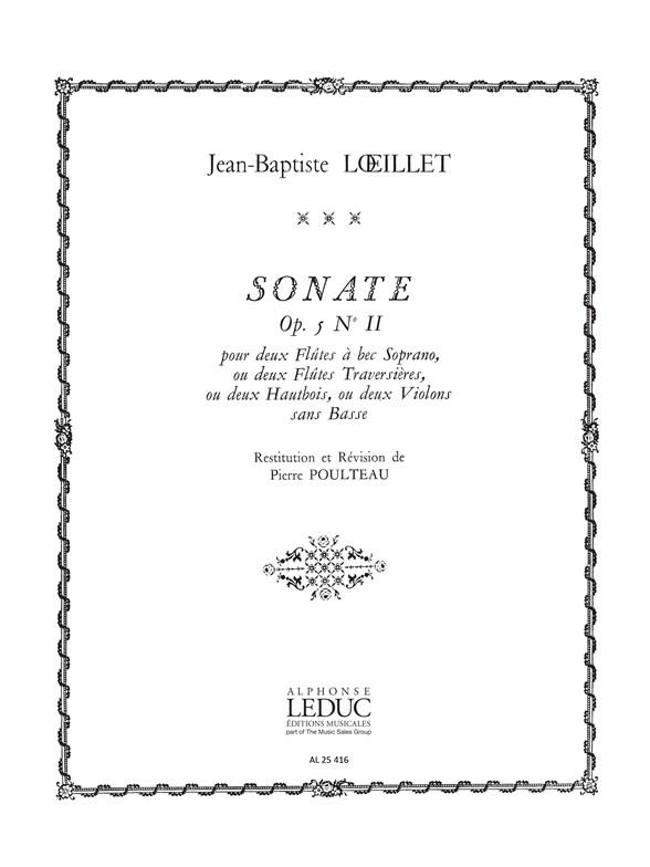 Jean-Baptiste Loeillet: Sonate Opus5 No.2