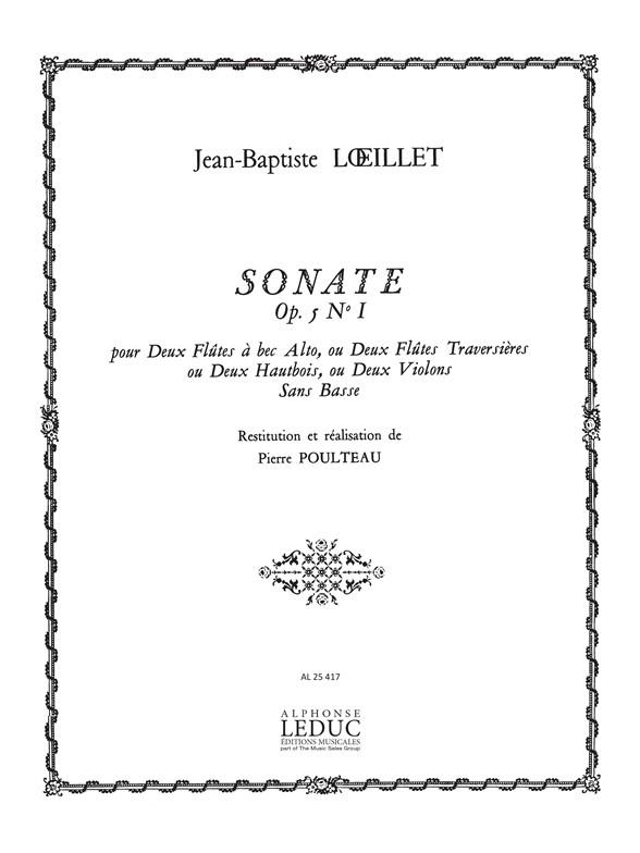 Jean-Baptiste Loeillet: Sonate Opus5 No.1