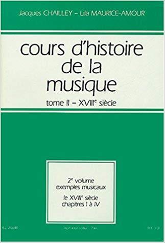 Cours D'Histoire de La Musiquetome 2