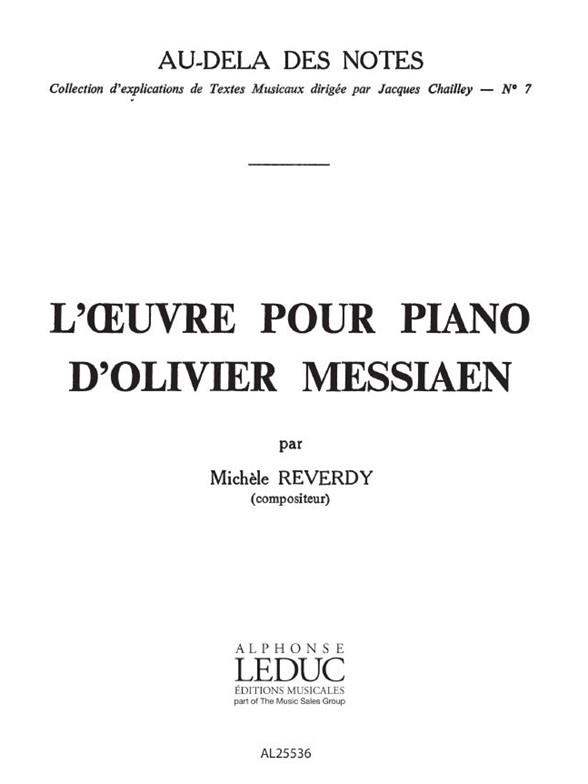 l'Oeuvre pour Piano dOlivier Messiaen
