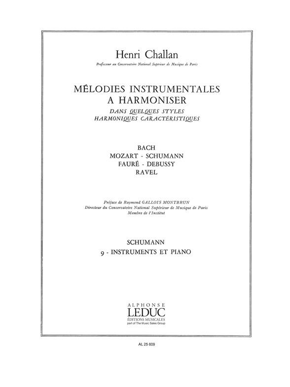 Melodies Instrumentales A Harmoniser Volume 9
