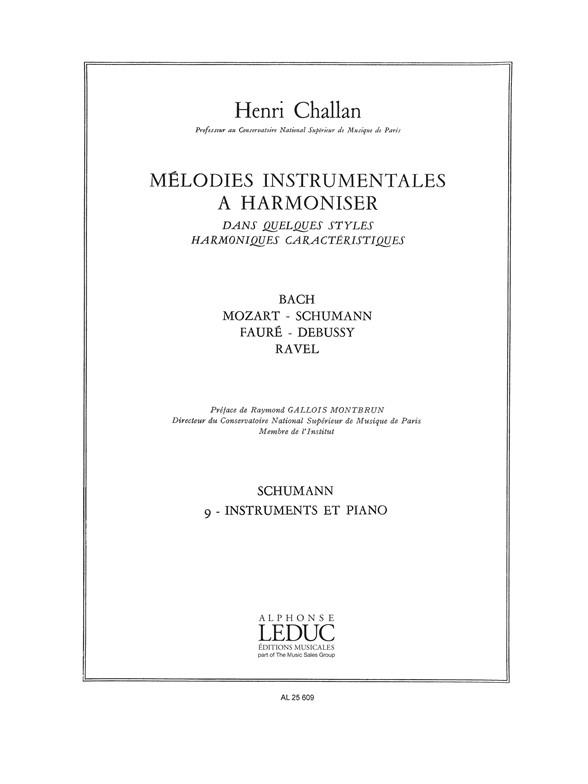 Melodies Instrumentales A Harmoniser Volume 9