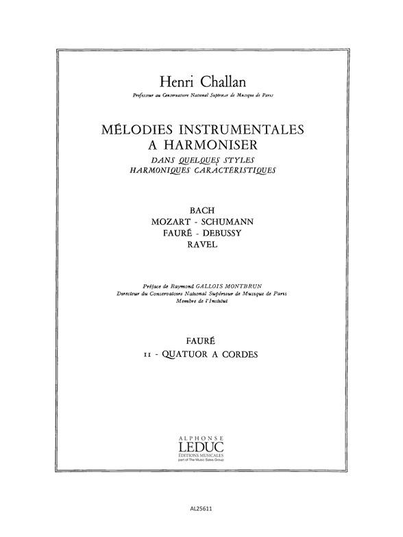 Melodies Instrumentales a Harmoniser Vol. 11