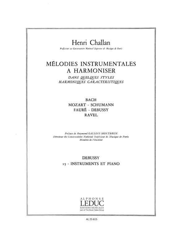 Melodies Instrumentales A Harmoniser Volume 15