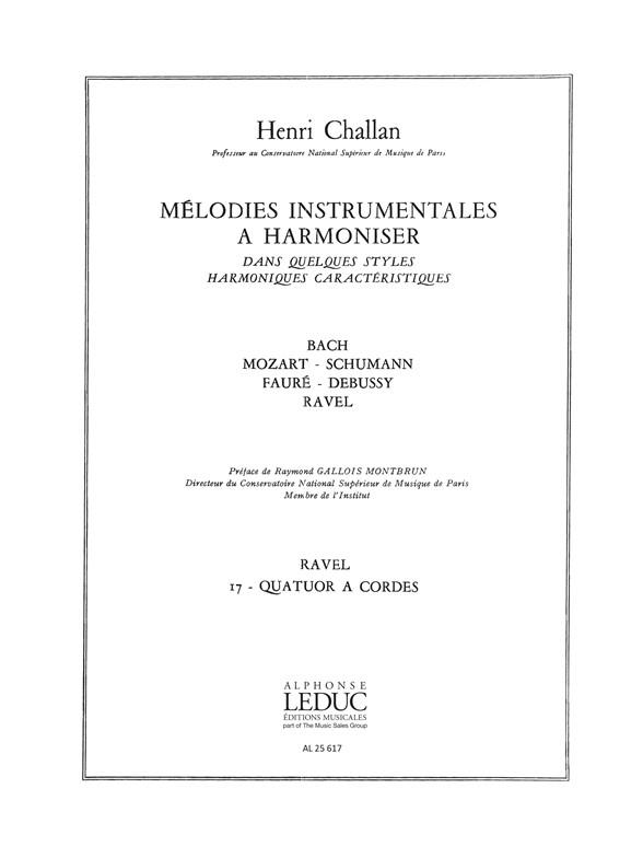 Melodies Instrumentales a Harmoniser Vol. 17