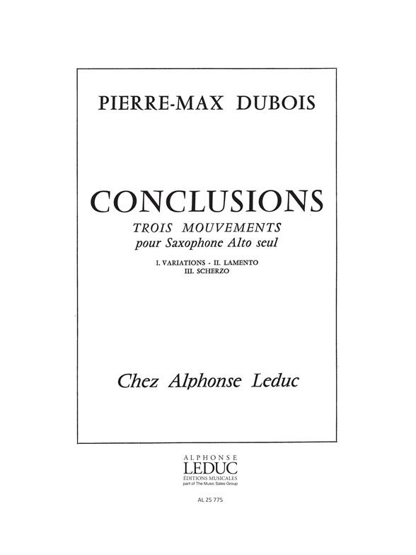 P.M. Dubois: Conclusions