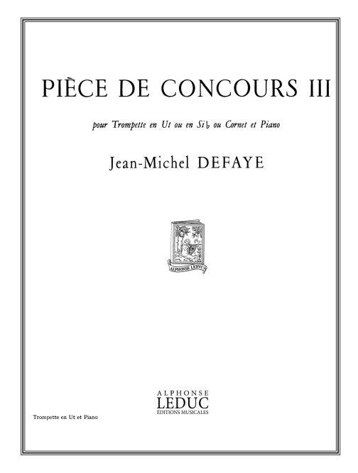 J.M. Defaye: Piece De Concours 3