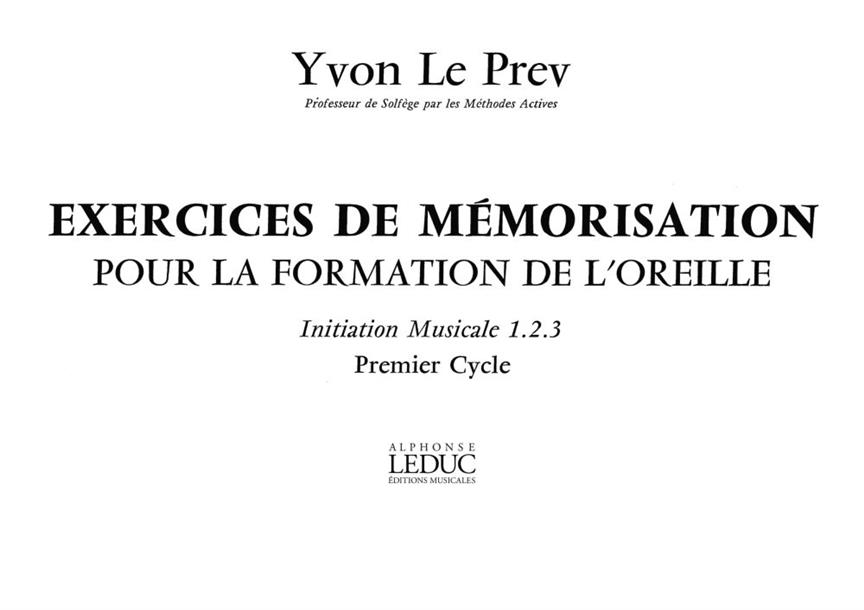Exercices De Memorisation-Formation De L'oreille