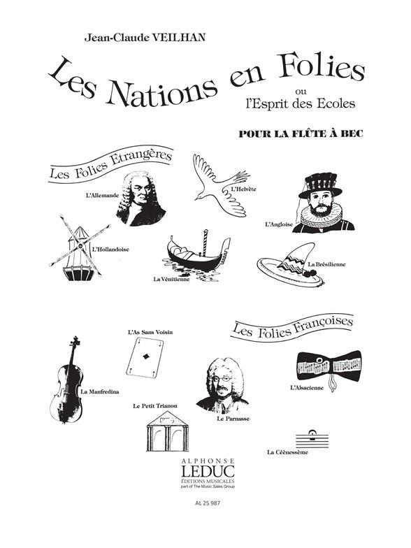 Jean-Claude Veilhan: Les Nations en Folies for Alto Recorder Solo