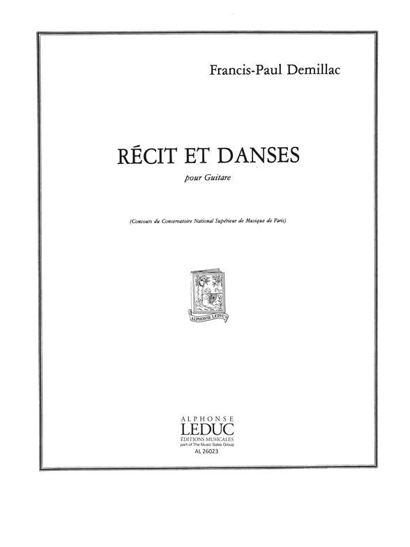 Demillac: Recit Et Danses