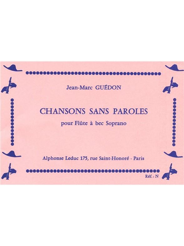 Henri Guédon: Chansons sans Paroles for Descant Recorder Solo
