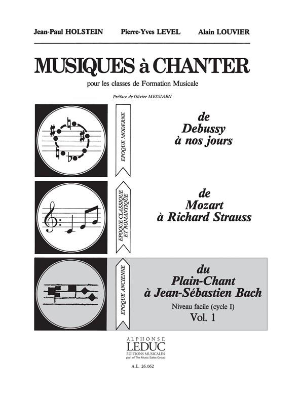 Jean-Paul Holstein_Pierre Yves Level: Music for Voice for Music Theory classes