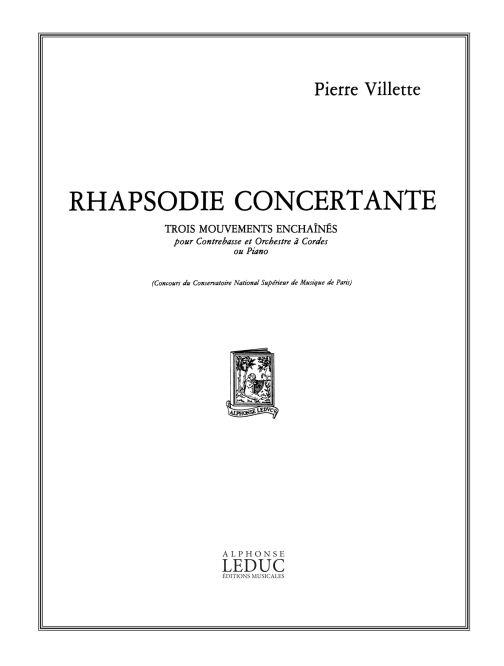 Pierre Villette: Rhapsodie concertante Op.46