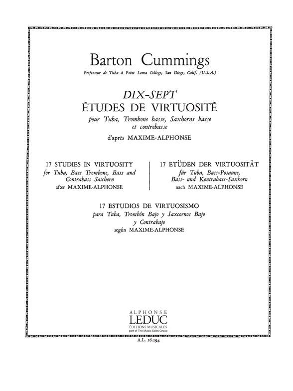 Barton Cummings: 17 Etudes de Virtuosite