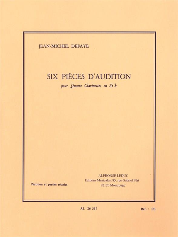 Six pieces D'audition