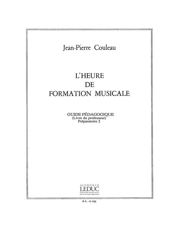 L'heure de formation musical - Préparatoire 2