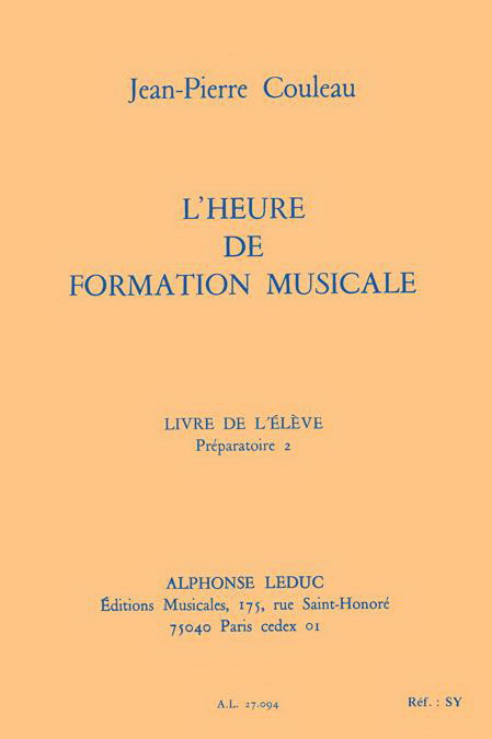 Jean-Pierre Couleau: The time for musical theory - Vol.4, Prep. 2