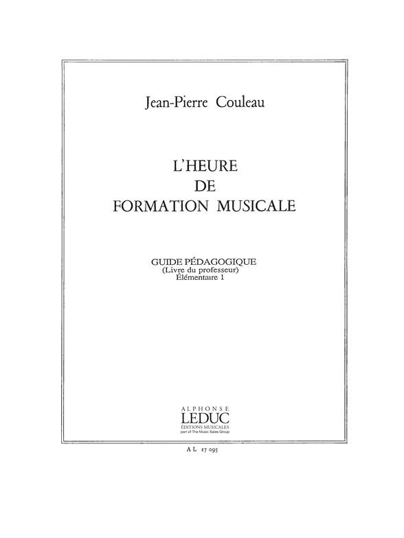 Heure De Formation Musicale Elementaire 1