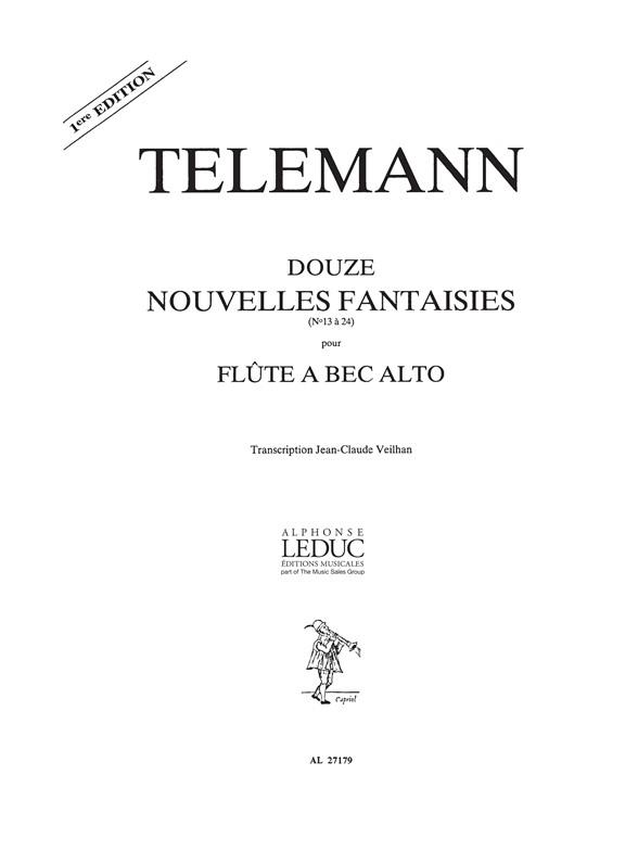 Telemann: 12 Nouvelles Fantaisies