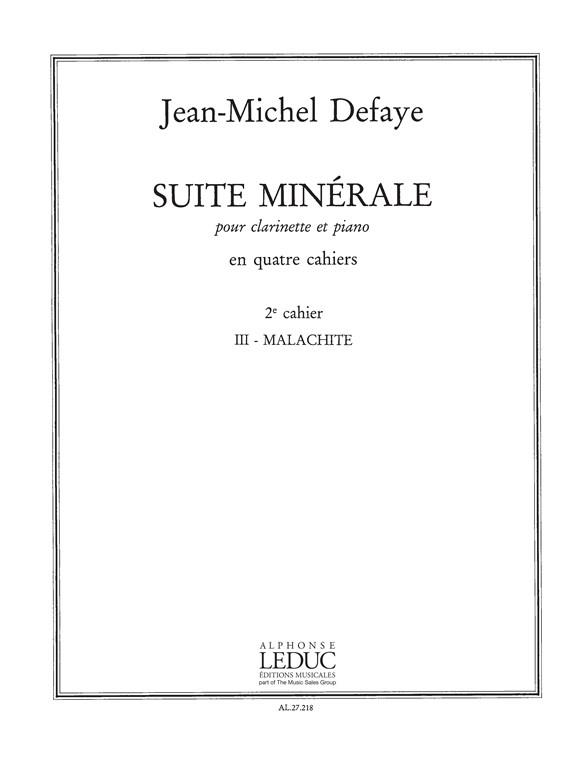 J.M. Defaye: Suite Minerale