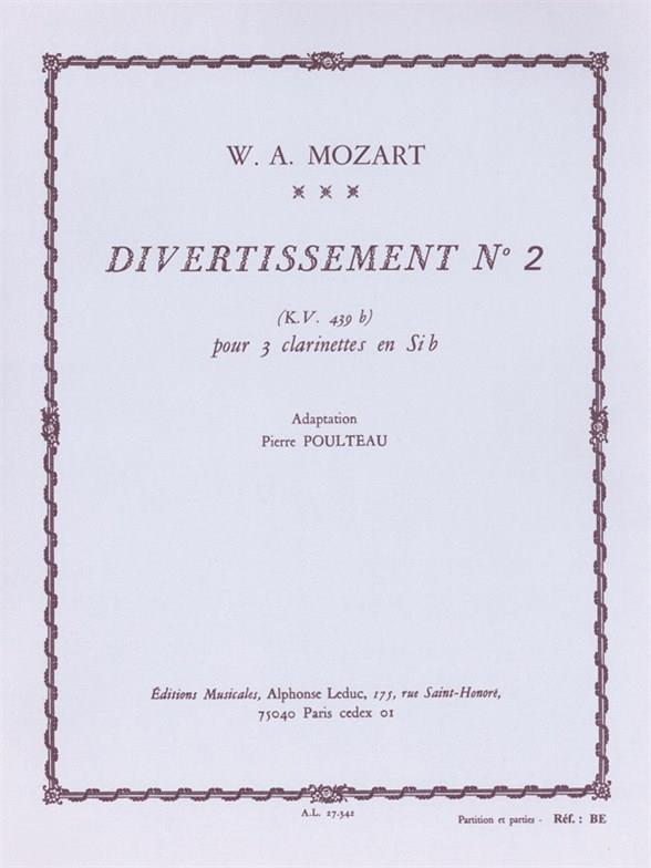 Mozart: Divertissement N02 -Kv439B