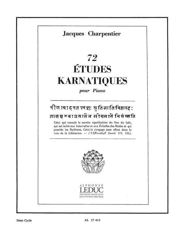 Charpentier: Etudes Karnatiques