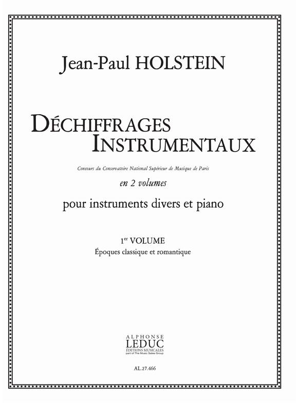 Dechiffrages Instrumentaux v 1 Epoques Classique