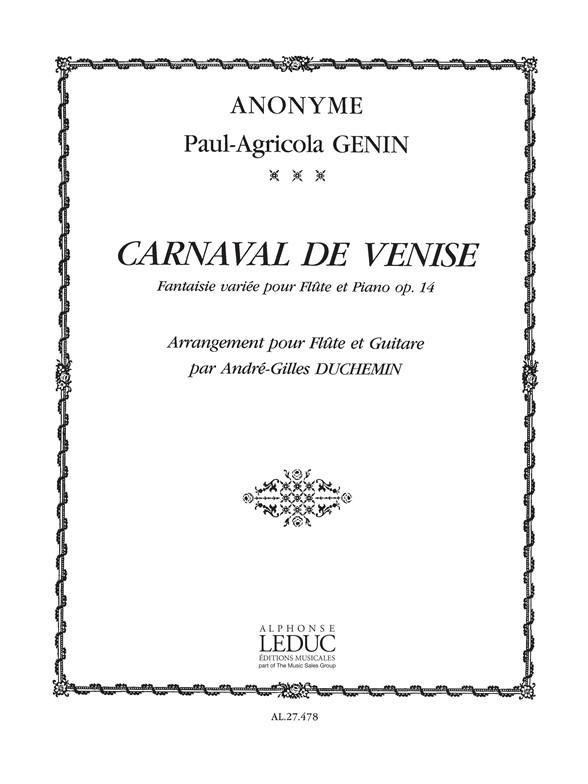 Genin: Carnaval De Venise Opus 14