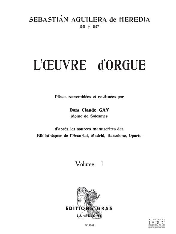 l'Oeuvre d'Orgue Vol.1