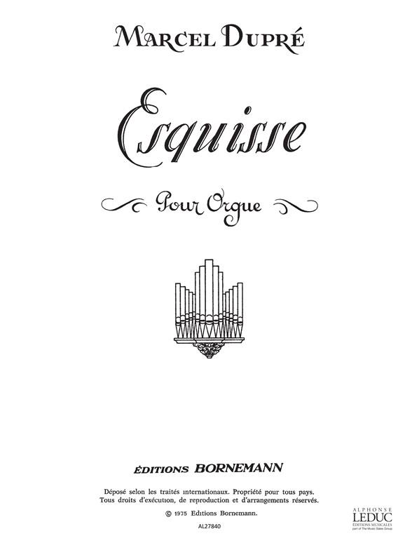 Dupre: Esquisse Opus 41