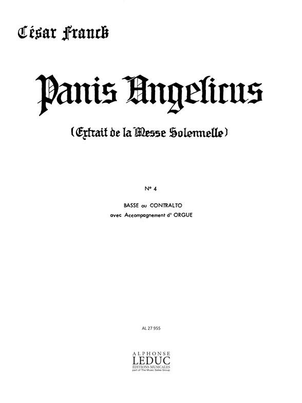 César Franck: Panis Angelicus Laag
